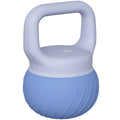 Kettlebell 10 kg, haltère avec poignée Antidérapante ergonomique, haltère à boule, musculation, entraînement, Bleu-0