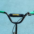 Trottinette patinette scooter enfant grandes roues de 6 à 12 ans hauteur réglable frein arrière béquille vert-7