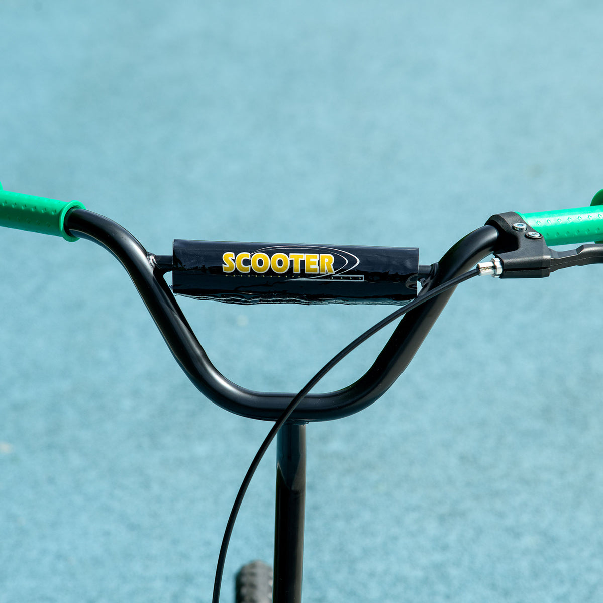 Trottinette patinette scooter enfant grandes roues de 6 à 12 ans hauteur réglable frein arrière béquille vert-7