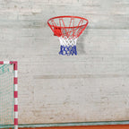 Panier de basket, anneau de basketball avec filet, suspendu mural intérieur et extérieur, Ø 46 x 46 cm, rouge-9