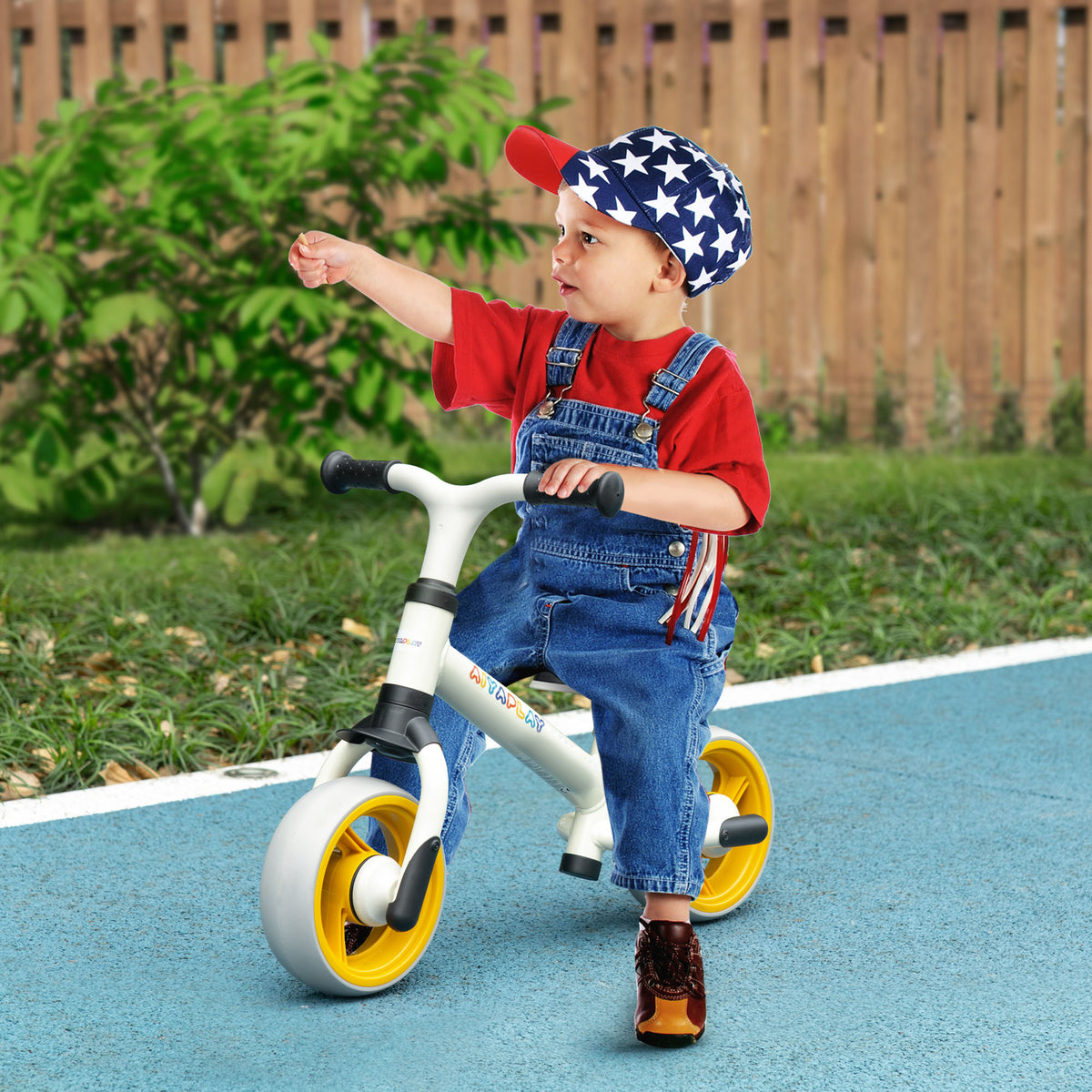 Vélo d'équilibre pour bébé siège réglable roues EVA jouet enfant pour bébé 18-48 mois pour garçons et filles orange-1