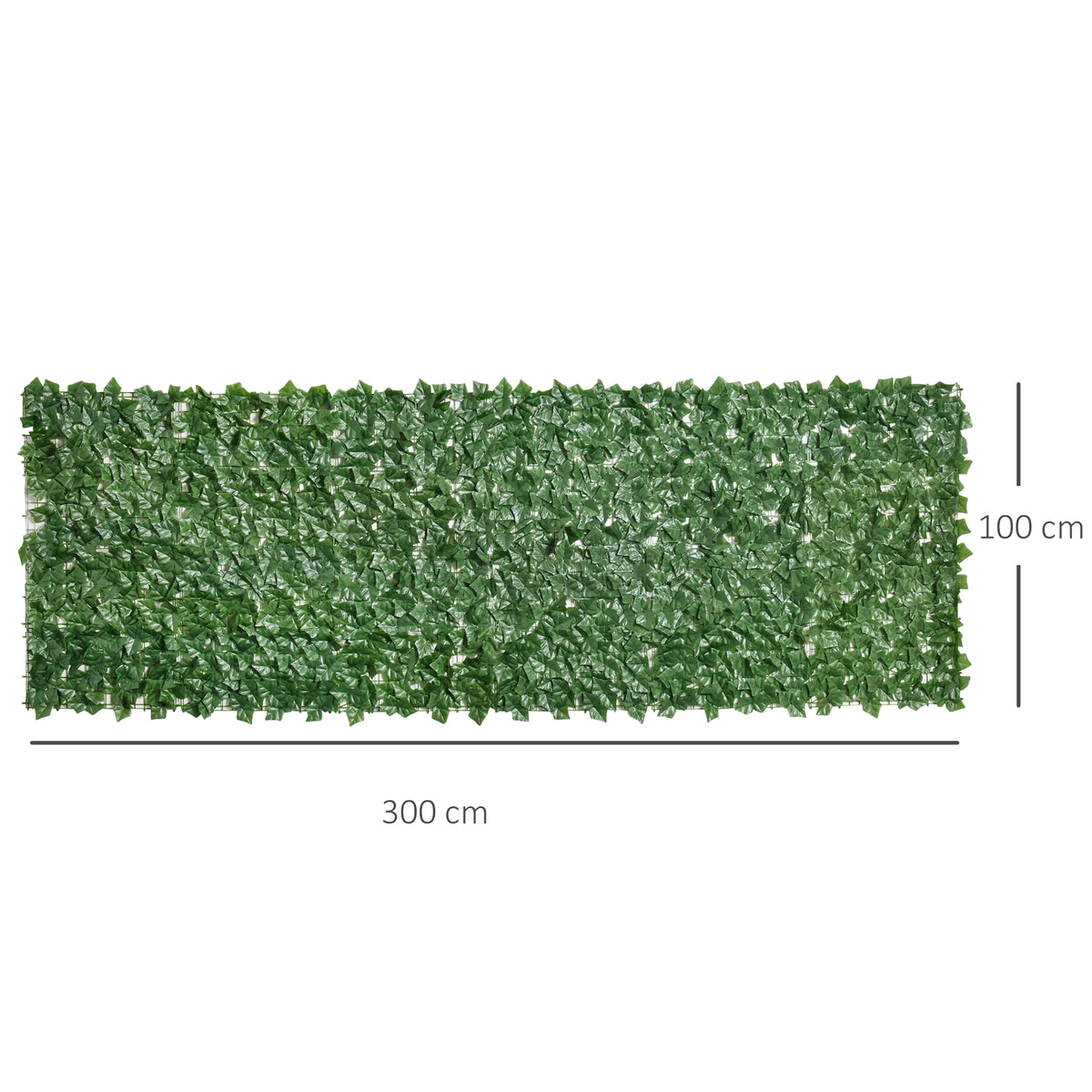 Haie Artificielle Brise-Vue décoration Rouleau 3L x 1H m Feuillage réaliste Anti-UV Vert-2
