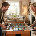 Mini babyfoot, table de baby-foot, en MDF, 22 joueurs, 2 balles, 2 panneaux de scores, 84,5L x 40l x 61,2H cm-7
