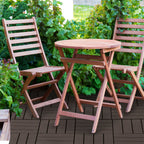 Caillebotis - Dalles terrasse - Lot de 18 - emboîtables, Installation très Simple - Petits Carreaux Composite Plastique-5