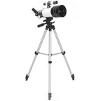 Télescope Astronomique 70 mm, Télescope Réfracteur 100X/50X/30X avec 3 Oculaires, Monture AZ 300 mm, 76x76x133cm, Blanc-0