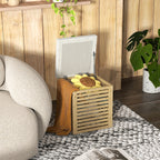 Coffre de rangement tabouret de rangement 54.76 L design lamellé cadre en bambou naturel 40 x 40 x 47 cm bois naturel-1
