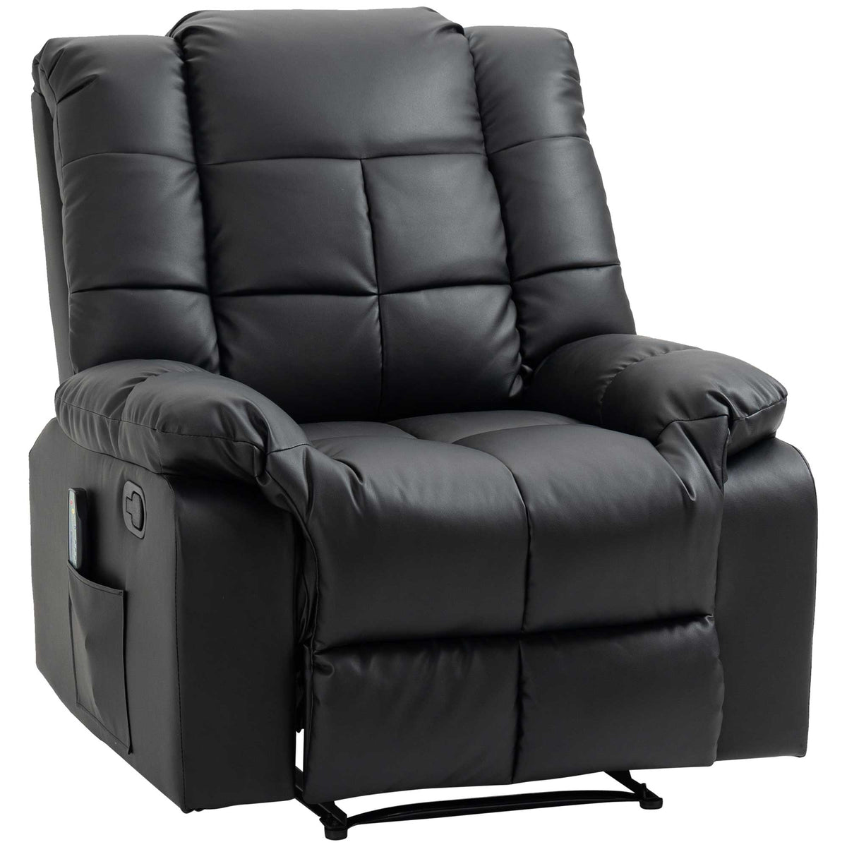 Fauteuil de massage fauteuil de relaxation massant avec dossier inclinable manuellement et repose-pied chaise TV-0