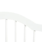 Barrière de sécurité chien barrière modulable pliable pour animaux de compagnie avec pied de support MDF bois massif 154,5 x 61 cm blanc-8