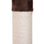 Arbre chat du sol au plafond poteau à griffer L40 x l 34 x H 230-260 cm 5 niveaux d'activités marron-8