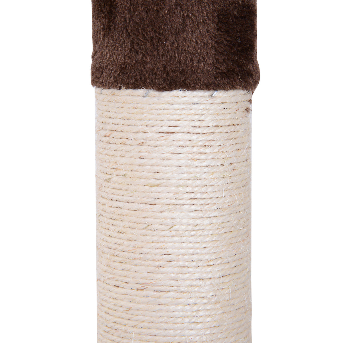 Arbre chat du sol au plafond poteau à griffer L40 x l 34 x H 230-260 cm 5 niveaux d'activités marron-8