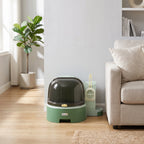 Maison de toilette, bac à litière fermé pour chat Compartiment Inférieur Amovible pour un Nettoyage Facile Pelle inclus-1