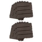 Caillebotis - Dalles terrasse - Lot de 18 - emboîtables, Installation très Simple - Petits Carreaux Composite Plastique-0
