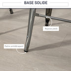 Lot de 4 tabourets de bar industriel empilables hauteur assise 76 cm métal argent-3