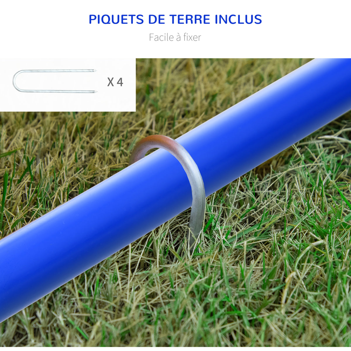 Kit d'équipement d'agilité pour chien kit d'agilité pour chien sac de transport 88 x 64 x 95 cm bleu et orange-4