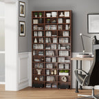 Rangements pour CD et DVD, étagère rangement, capacity max. 1116 CD/528 DVD, 36 compartiments et étagères réglables-6