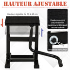 Support universel de moto réglable cric hydraulique lève moto béquille d'atelier stand moto tout-terrain moto cross supermotard noir-4