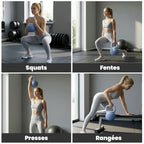 Kettlebell 10 kg, haltère avec poignée Antidérapante ergonomique, haltère à boule, musculation, entraînement, Bleu-7