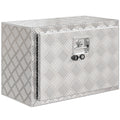 Boîte à outils pour camion en aluminium, 60,9 x 35,5 x 40,6 cm, coffre de rangement 76 L avec serrure et clés, argent-0