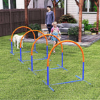 Kit d'équipement d'agilité pour chien kit d'agilité pour chien sac de transport 88 x 64 x 95 cm bleu et orange-7