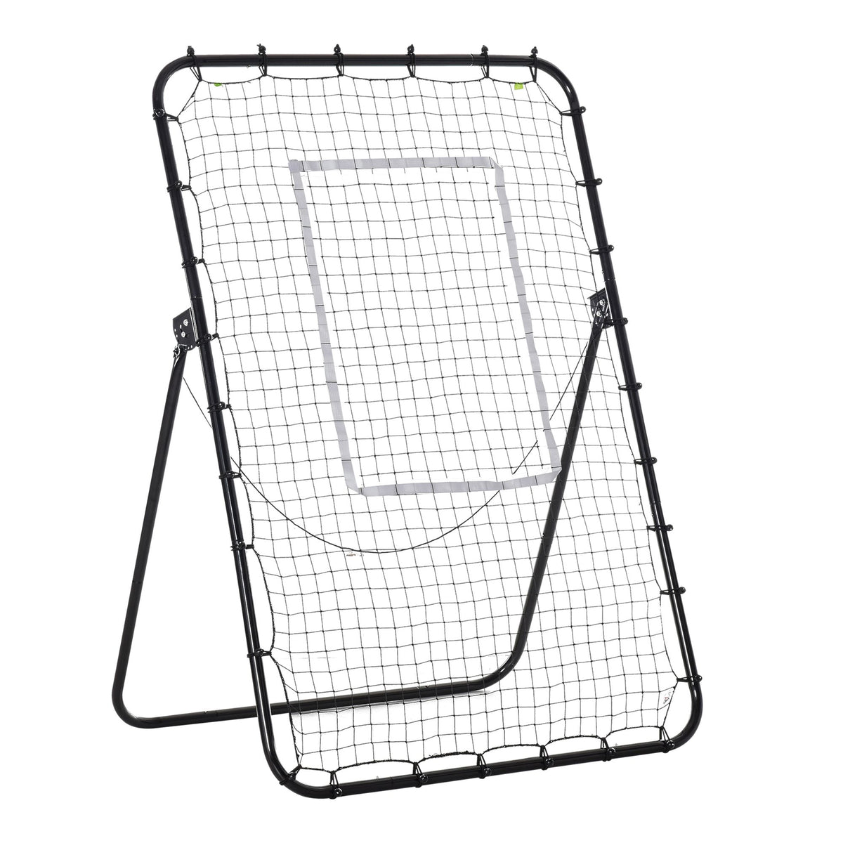 Filet de rebond de football ajustable hauteur angle réglables rebondeur pour football pliable cible sardines de fixation fournies 123 x 73 x 178,5 cm noir blanc-0