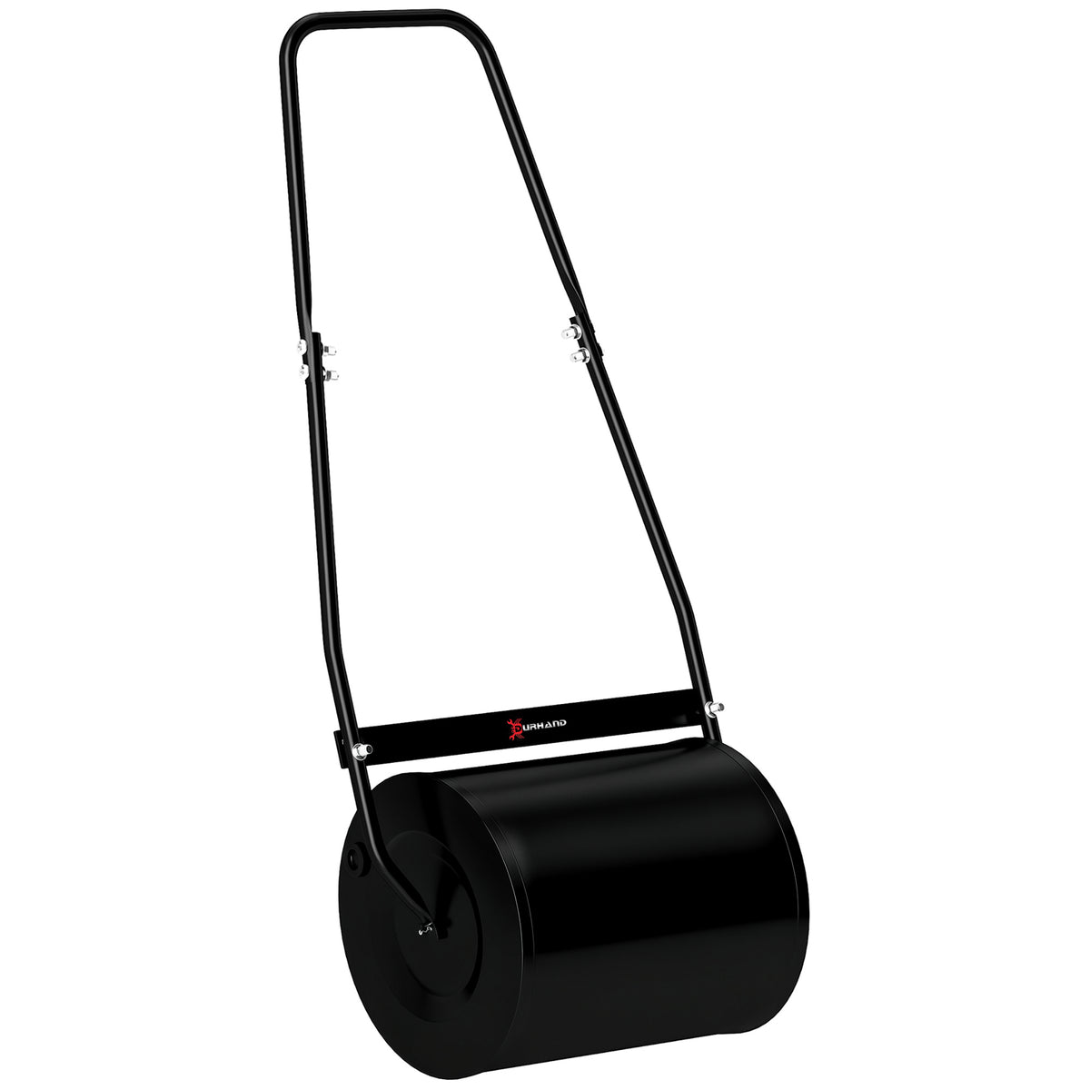 Rouleau à Gazon Jardin en Acier avec poignée dim. 47L x 32l x 105H cm lestage Max. 30 L Noir-0