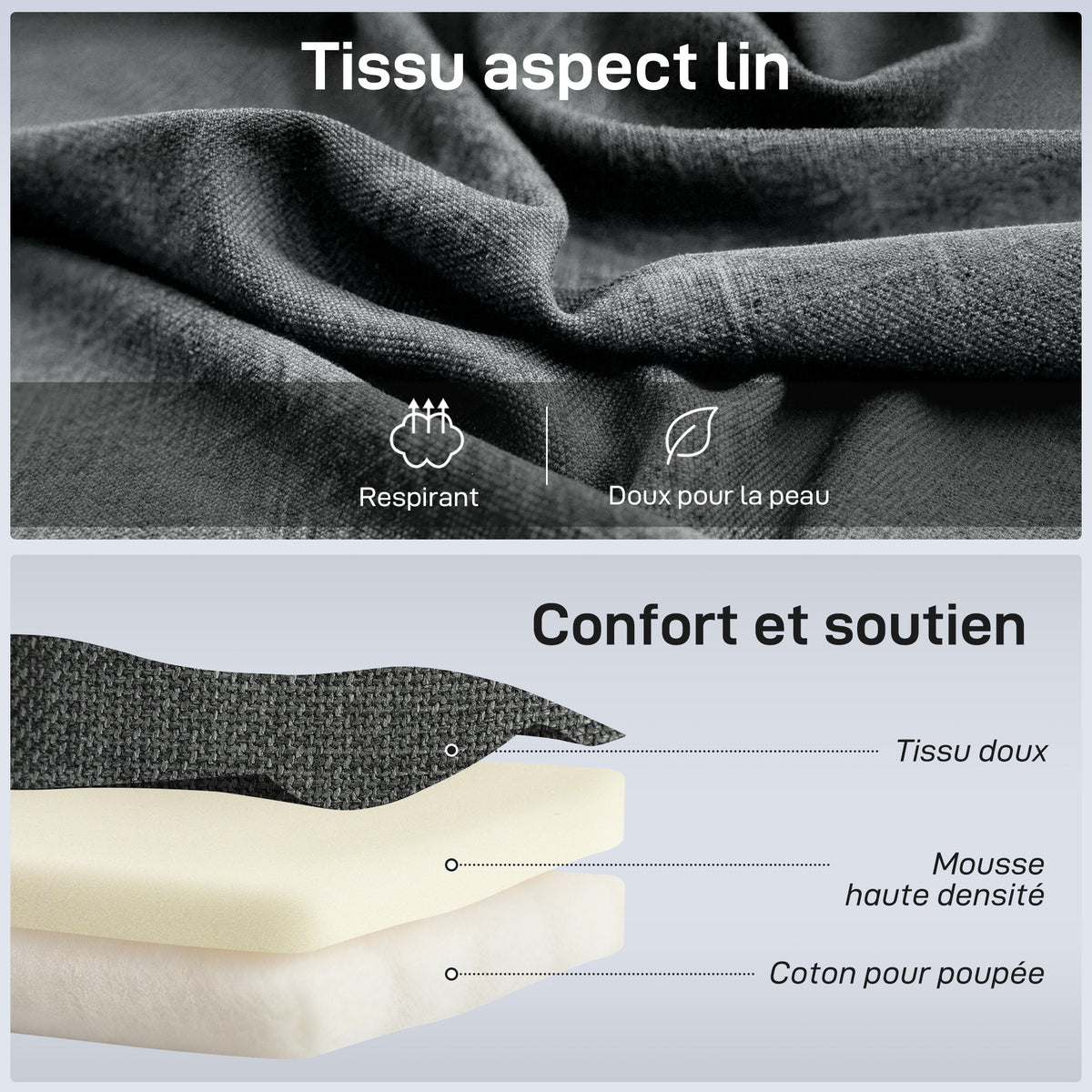 Fauteuil de sol pliable pivotant à 360°, chaise de sol rembourré avec dossier réglable en 5 positions, 58x107x79cm, gris-5