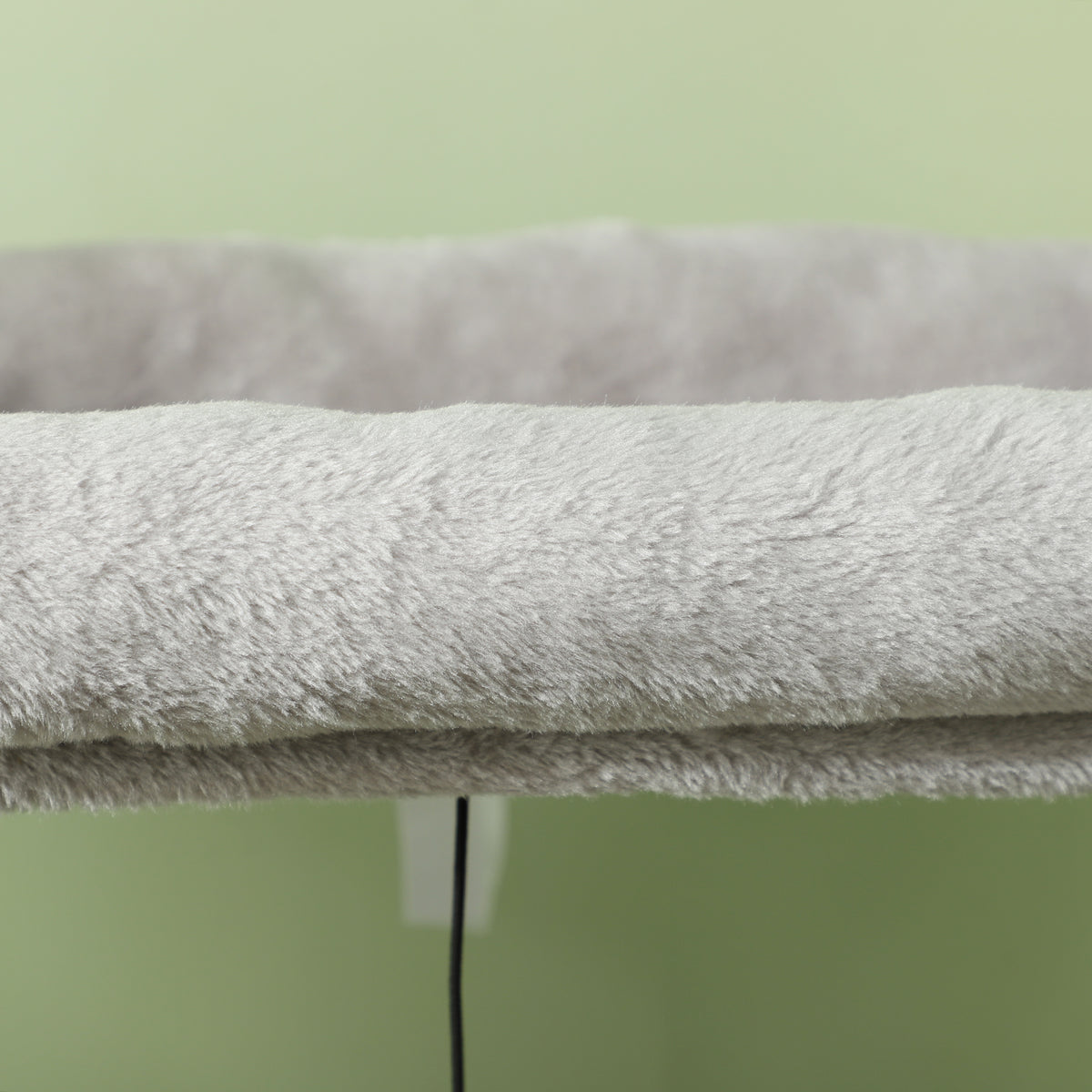 Arbre à Chat Tour de Jeux pour Chats Centre d'Activités avec Poteaux à Griffer en Sisal Niche Hauteur 132 cm Gris-8