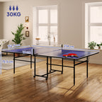 Table de tennis de table ping-pong pliable compacte 4 roulettes pour intérieur 274L x 152,5l x 75,5H cm-2