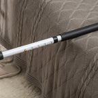 Barre d'appui lit sur pieds protection réglable 5 hauteurs pochette rangement 52 x 85-95 x 71-102 cm blanc noir-7