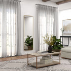 Grand miroir pleine longueur rectangulaire, 50 x 160 cm, miroir sur pied, mural ou pocé contre mur, doré-6