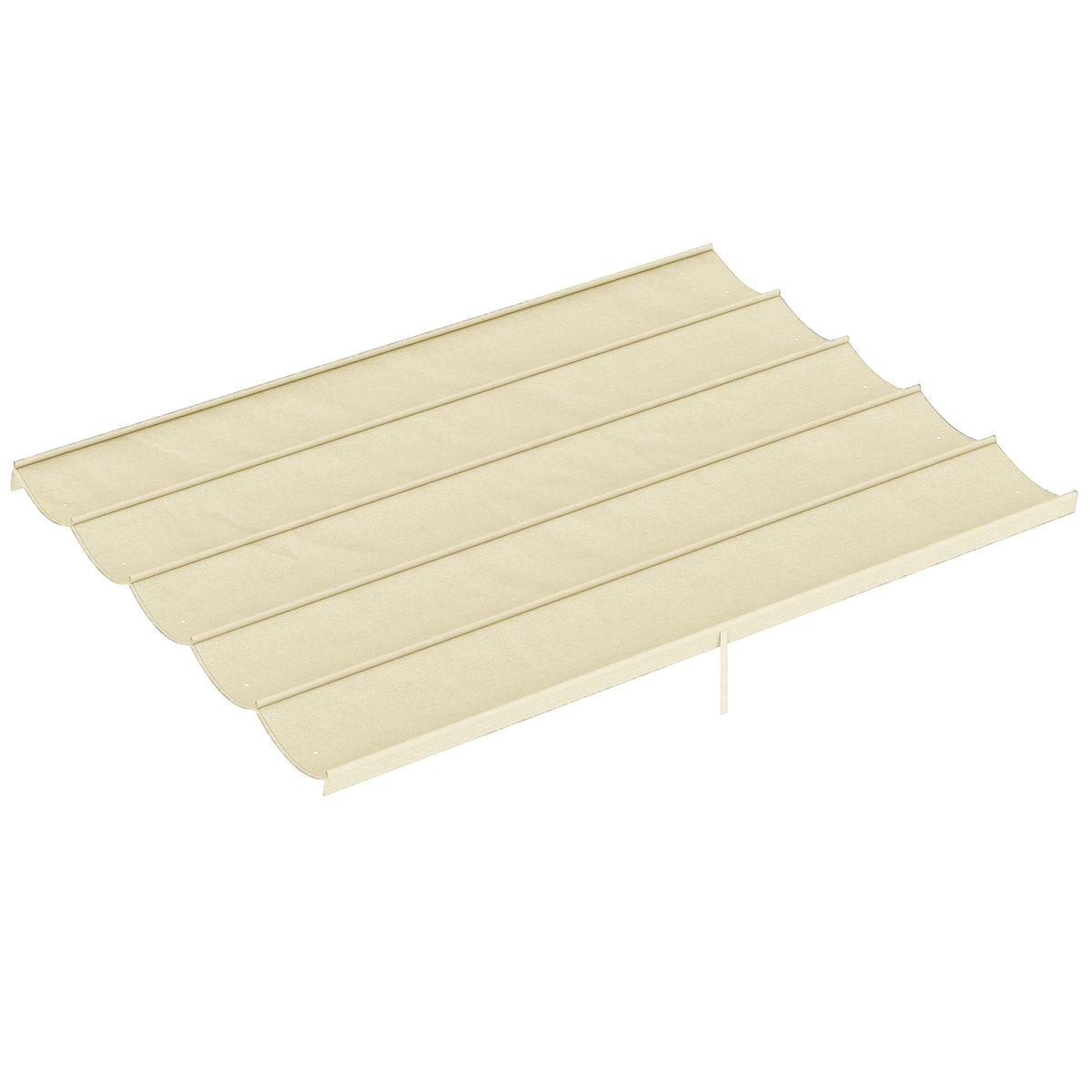 Toile de toit pour pergola tonnelle rétractable de 4 x 3 m - toile uniquement 350 x 260 cm crème-0