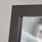 Miroir en Pied Grand Miroir de Sol Inclinaison réglable pour Dressing Chambre dim. 47L x 46l x 148H cm en café-6