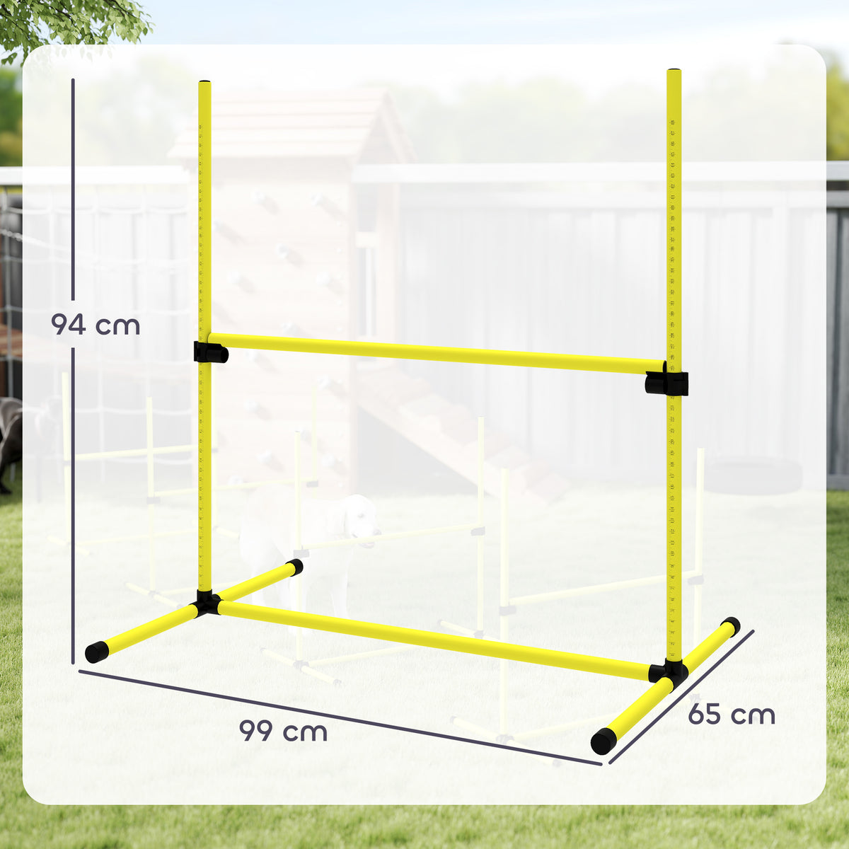 Agility sport pour chiens set de 4 obstacles professionnels avec système de maintien au sol sac transport fourni-2