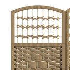 Paravent intérieur en bois séparateur de pièce cloison pliable 3 panneaux 120 x 170 cm bois naturel-6