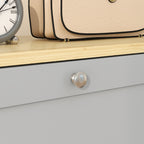 Meuble à chaussures 18 paires, armoire à chaussures avec 3 tiroirs rabattables, étagères réglables, 60x23,5x115cm, gris-8