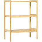 Étagère de rangement, étagère en bambou à 3 niveaux, bibliothèque pour salon, chambre et bureau, 62 x 33 x 80 cm-9
