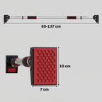 Barre de traction pour porte, barre de musculation pour cadres de porte sans vis - longueur ajustable (89-137cm)-2