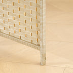 Paravent interieur en bois 6 panneaux 240 x 170 cm séparateur de pièce pliable pour salon, chambre à coucher, naturel-9