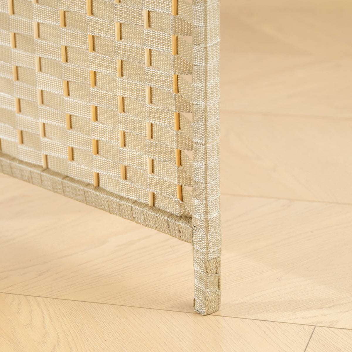Paravent interieur en bois 6 panneaux 240 x 170 cm séparateur de pièce pliable pour salon, chambre à coucher, naturel-9