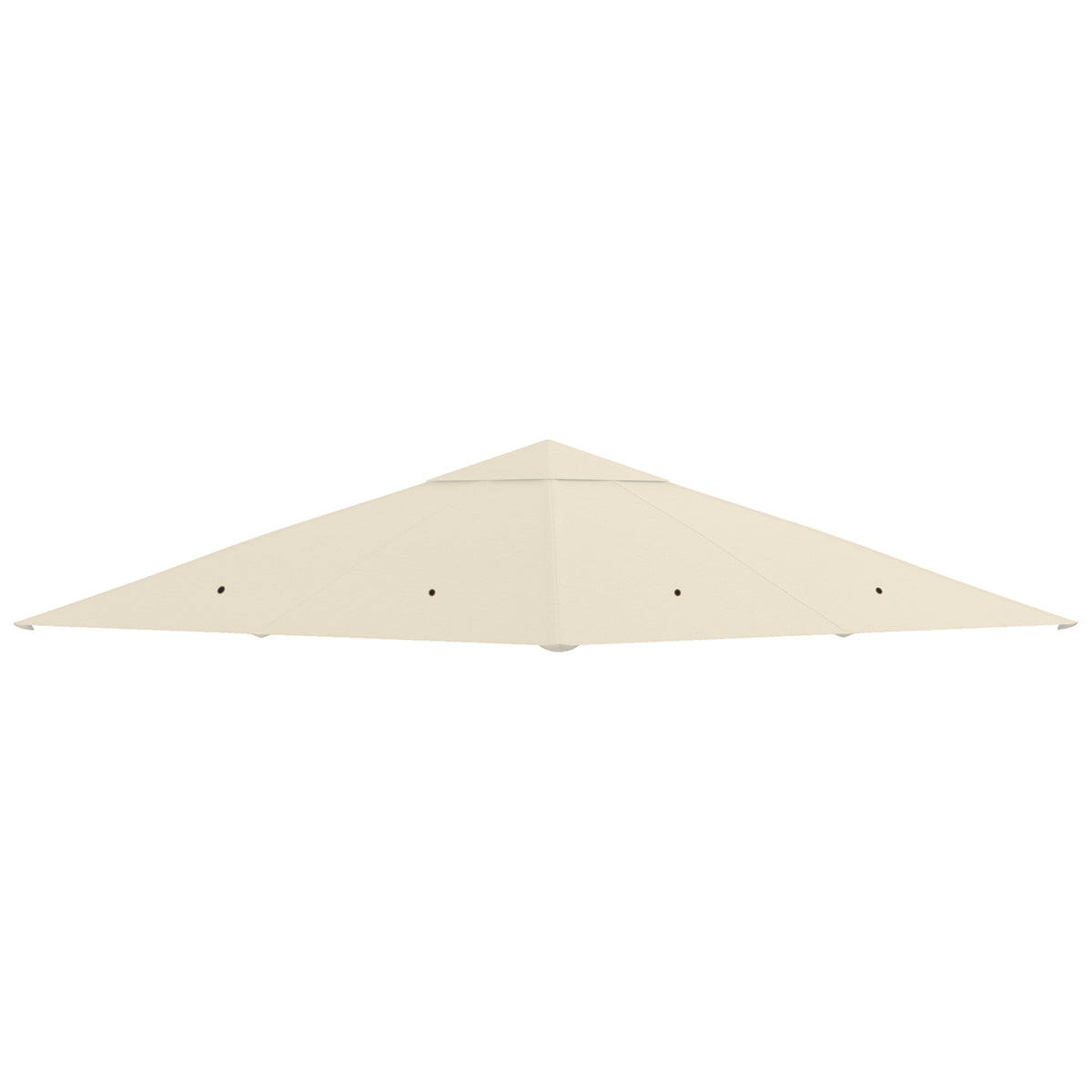 Toile de rechange pour pavillon tonnelle tente toit de remplacement gazebo de jardin polyester 180 g/m² 3 x 3 m crème-0