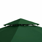Toit de Remplacement pour Gazebo de Jardin Toile de Rechange pour pavillon tonnelle Tente 3 x 3 m Vert foncé-8