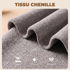 Lot de 2 Tabourets de Bar, Chaises de Bar Réglables en Hauteur, Assise Rembourrée en Chenille, Pivotant 360°, Gris-5