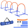 Kit d'équipement d'agilité pour chien kit d'agilité pour chien sac de transport 88 x 64 x 95 cm bleu et orange-0