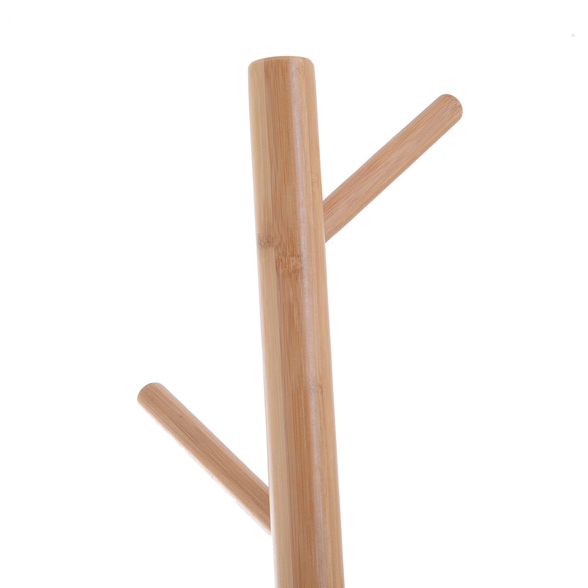 Meuble rangement porte-manteaux 2 en 1 cosy 40L x 30l x 180H cm MDF blanc bois massif bambou-8