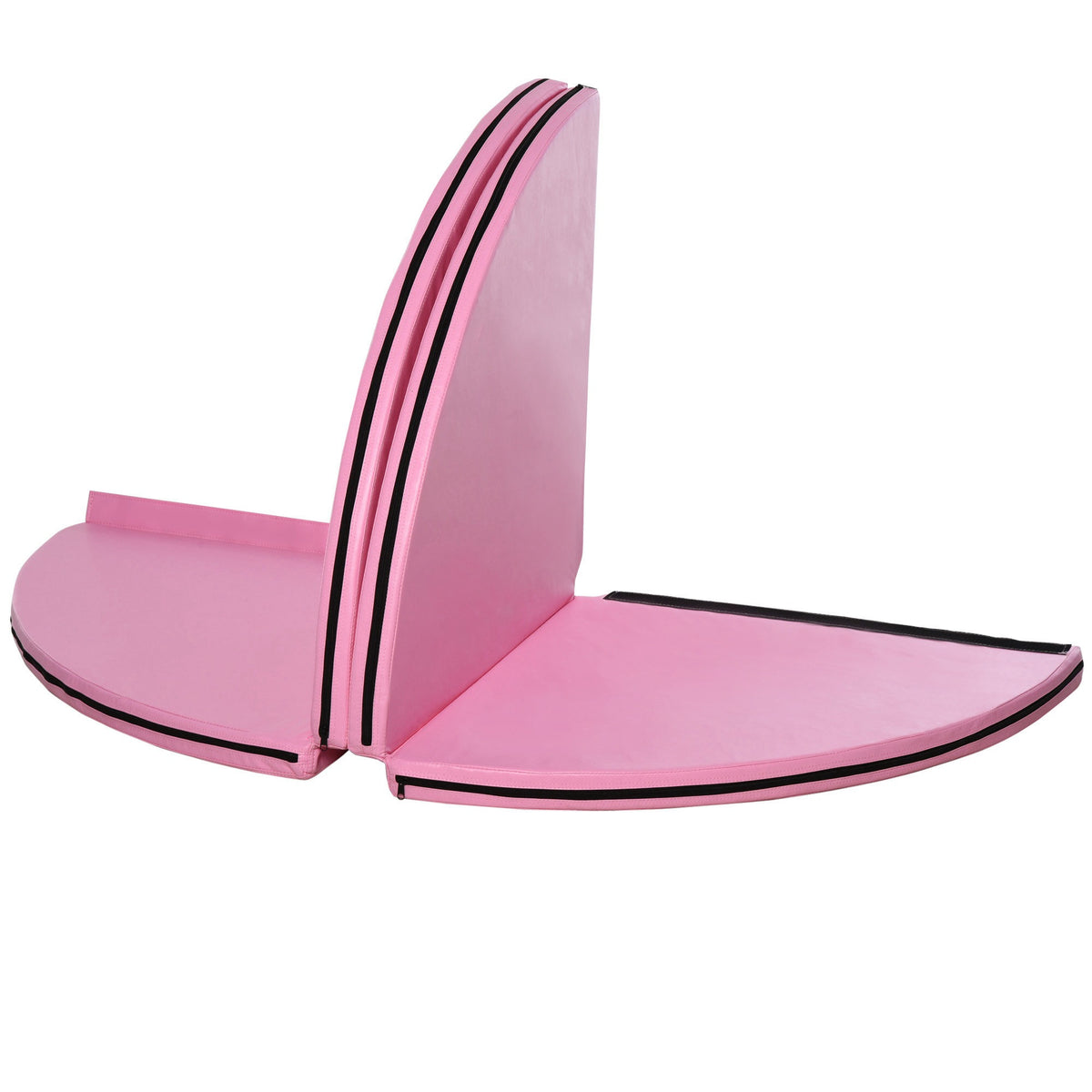 Tapis de Pole Dance Pliable - Tapis de Protection Ø 150 cm Épaisseur 5 cm - Revêtement Plastique Rose-6
