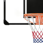 Panier de basket mural, panier basket, avec vis de montage et clé, pour extérieur, noir, transparent, orange-7