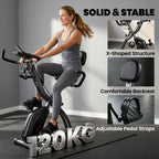Vélo d'Appartement Pliable Vélo de Fitness 4 en 1 Silencieux Connecté Kinomap Bluetooth et Zwift 105x53,5x109cm Noir-7