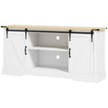 Buffet meuble de rangement avec 2 portes coulissantes étagères réglables 150l x 40P x 72H cm en bois blanc chêne-0