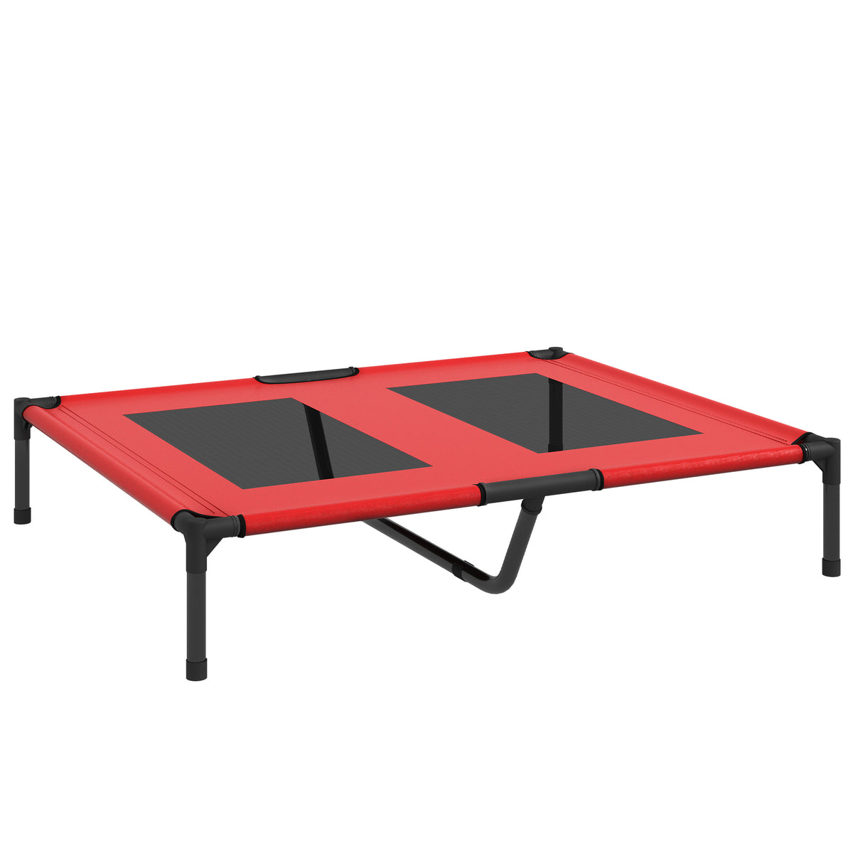Lit sur pieds lit pour chien chat lit de camp lit surélevé animaux tissu Oxford textilène micro-perforé métal-0