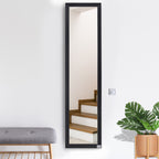 Miroir sur Pied et Mural Rectangulaire, Miroir de Sol Pleine Longueur pour Dressing, Chambre, Salon, 37 x 37 x 154 cm, Noir-3